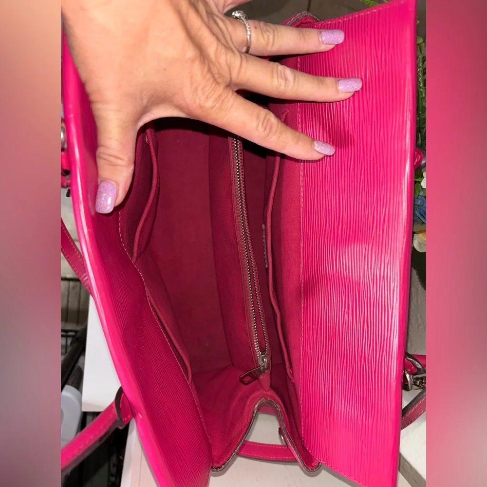 Louis Vuitton Pink Epi Marly 2 Way Bag